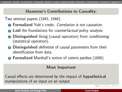 Heckman 2013 Haavelmos contributions to causality